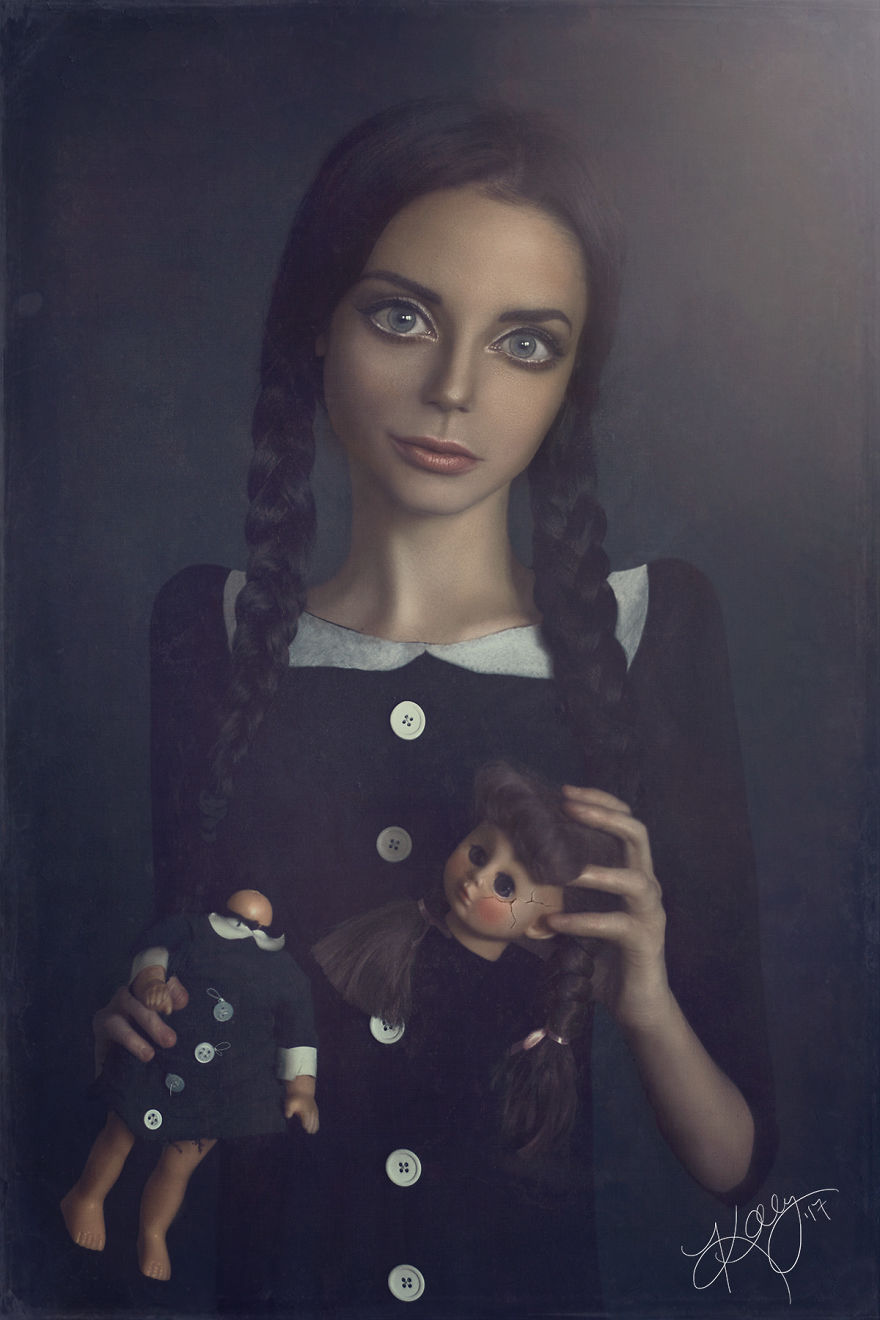 I Create Fantasy-Like Images By Giving Big Eyes To My Models