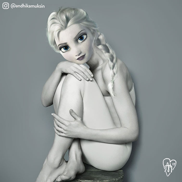 Artist Photoshops Disney Princesses Into Celebrity Photos
