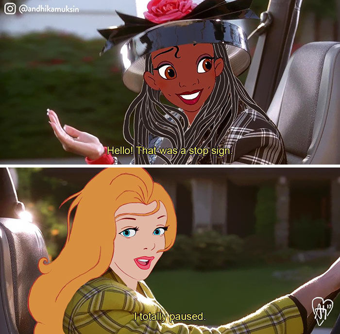 Artist Photoshops Disney Princesses Into Celebrity Photos