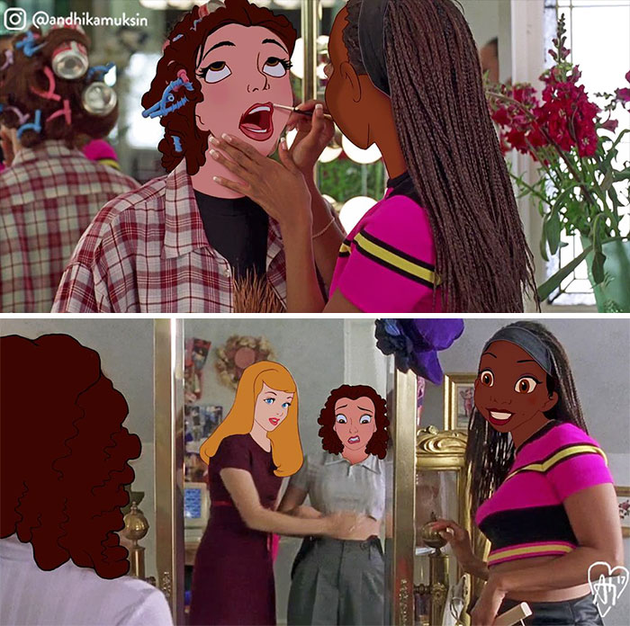 Artist Photoshops Disney Princesses Into Celebrity Photos
