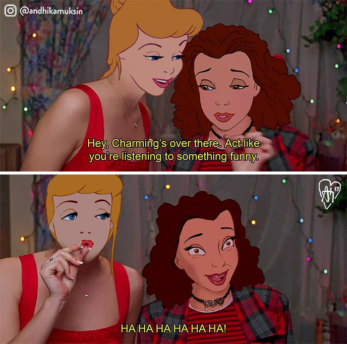 Artist Photoshops Disney Princesses Into Celebrity Photos