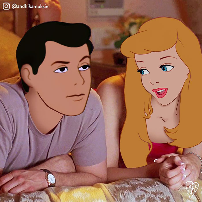 Artist Photoshops Disney Princesses Into Celebrity Photos