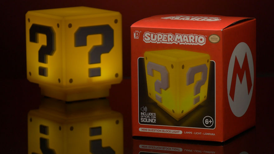 1-Up Your Game With The Super Mario Question Block Light 1-Up Your Game With The Super Mario Question Block Light