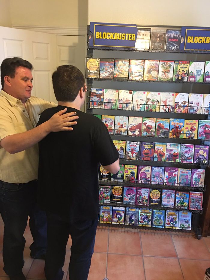Autistic Boy Was Depressed After Local Blockbuster Closed Down, So His Parents Recreated It At Home Autistic Boy Was Depressed After Local Blockbuster Closed Down, So His Parents Recreated It At Home