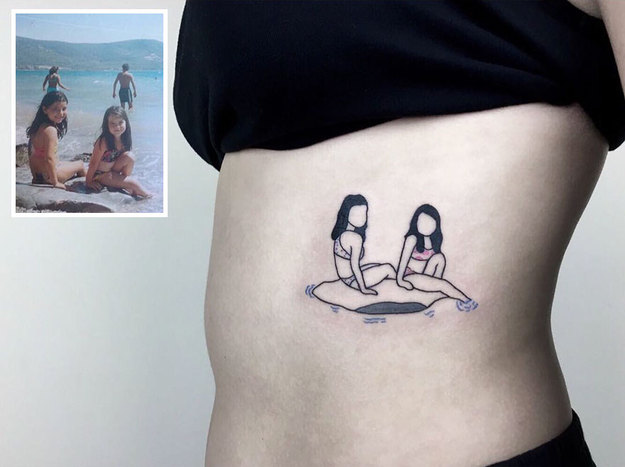 Artist Turns Your Most Nostalgic Childhood Pics Into Stylish Tattoos So You Always Have Them On Your Skin Artist Turns Your Most Nostalgic Childhood Pics Into Stylish Tattoos So You Always Have Them On Your Skin