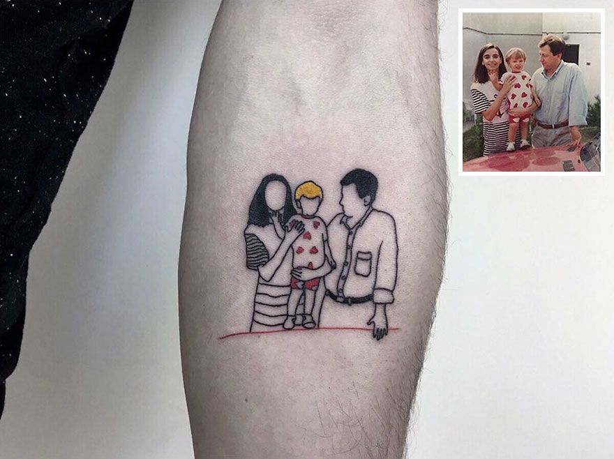 Artist Turns Your Most Nostalgic Childhood Pics Into Stylish Tattoos So You Always Have Them On Your Skin Artist Turns Your Most Nostalgic Childhood Pics Into Stylish Tattoos So You Always Have Them On Your Skin