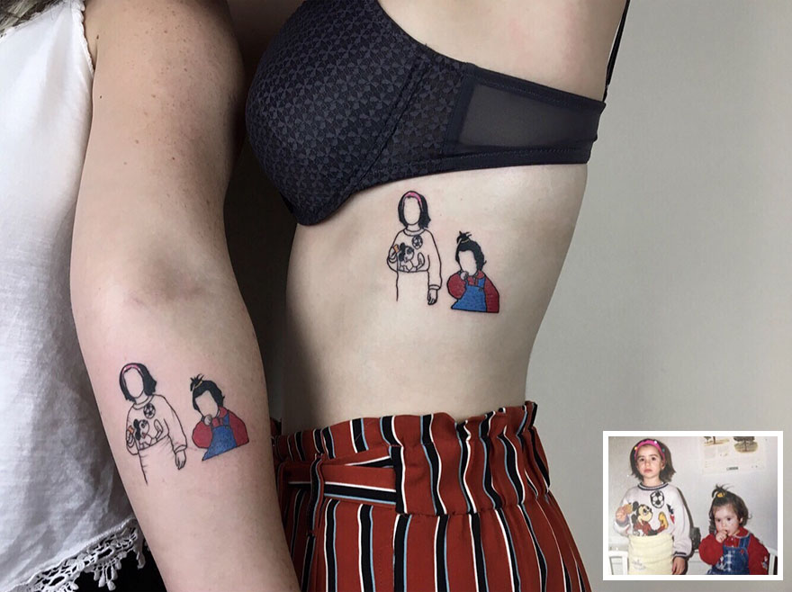 Artist Turns Your Most Nostalgic Childhood Pics Into Stylish Tattoos So You Always Have Them On Your Skin Artist Turns Your Most Nostalgic Childhood Pics Into Stylish Tattoos So You Always Have Them On Your Skin