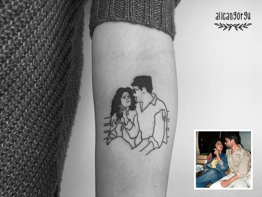 Artist Turns Your Most Nostalgic Childhood Pics Into Stylish Tattoos So You Always Have Them On Your Skin Artist Turns Your Most Nostalgic Childhood Pics Into Stylish Tattoos So You Always Have Them On Your Skin