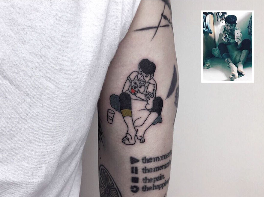 Artist Turns Your Most Nostalgic Childhood Pics Into Stylish Tattoos So You Always Have Them On Your Skin Artist Turns Your Most Nostalgic Childhood Pics Into Stylish Tattoos So You Always Have Them On Your Skin