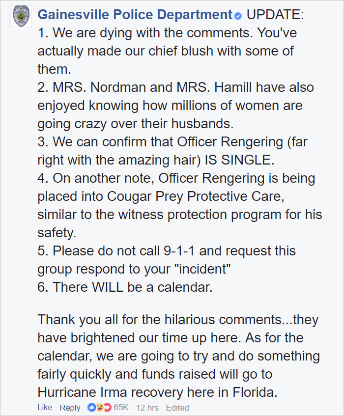 Florida Police Officers Post Selfie On Facebook, Cause A Storm As Big As Irma Florida Police Officers Post Selfie On Facebook, Cause A Storm As Big As Irma