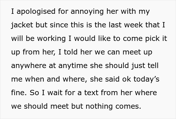 “Calm Down, Princess”: Woman Refuses To Return Her Coworker’s Expensive Jacket