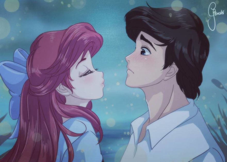 Artist Transforms Her Favorite Disney Princesses Into Anime Art And They Look Too Kawaii