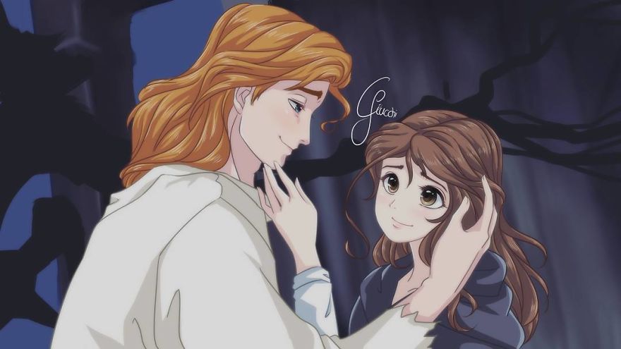 Artist Transforms Her Favorite Disney Princesses Into Anime Art And They Look Too Kawaii