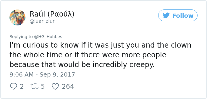 Guy Arrives First At &#8220;It&#8221; Screening, But There&#8217;s A Terrifying Clown In The Movie Theater Already