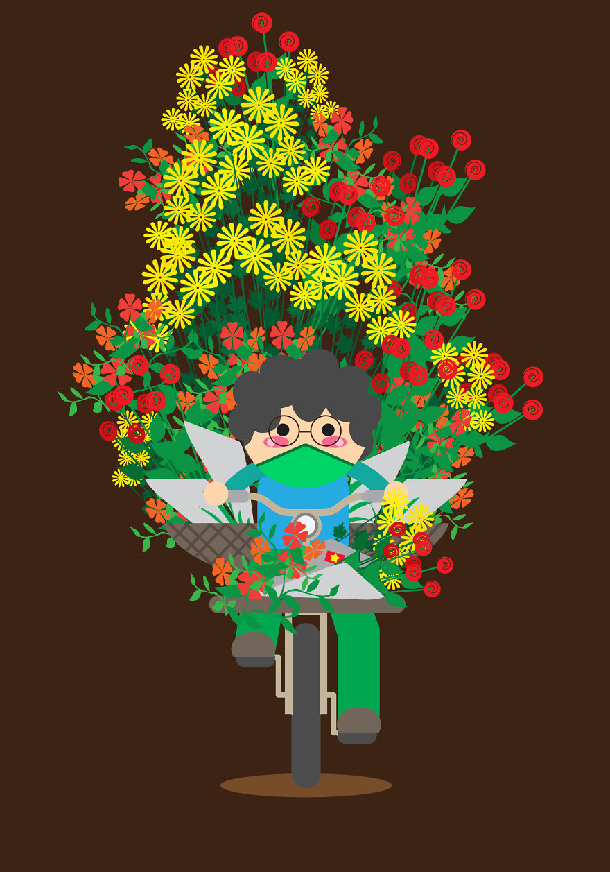 I Illustrate The Amazing Loads Of Motorbikes In Hanoi, Vietnam I Illustrate The Amazing Loads Of Motorbikes In Hanoi, Vietnam