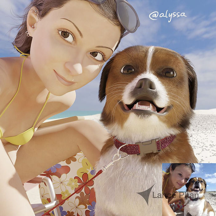 Artist Turns People Into 3D Pixar-Like Characters And You Can Become One Too Artist Turns People Into 3D Pixar-Like Characters And You Can Become One Too