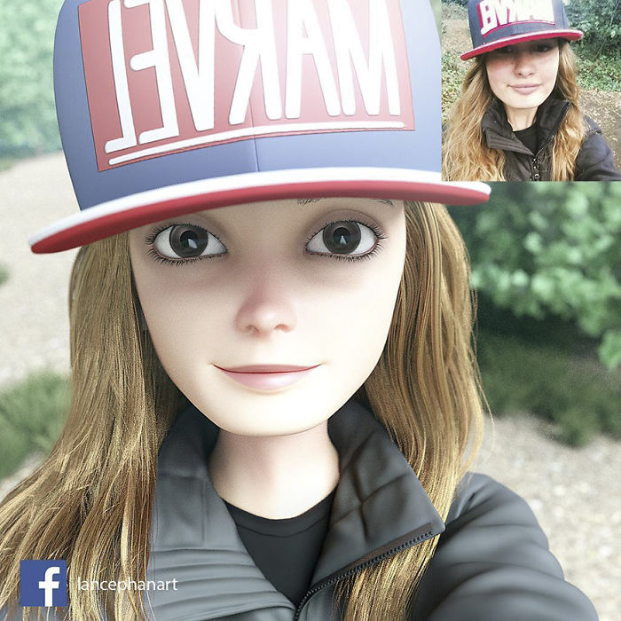 Artist Turns People Into 3D Pixar-Like Characters And You Can Become One Too Artist Turns People Into 3D Pixar-Like Characters And You Can Become One Too
