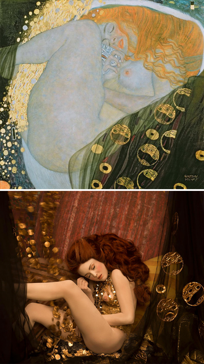 Gustav Klimt’s Paintings Get Recreated With Real-Life Models, And The Result Is Amazing Gustav Klimt’s Paintings Get Recreated With Real-Life Models, And The Result Is Amazing
