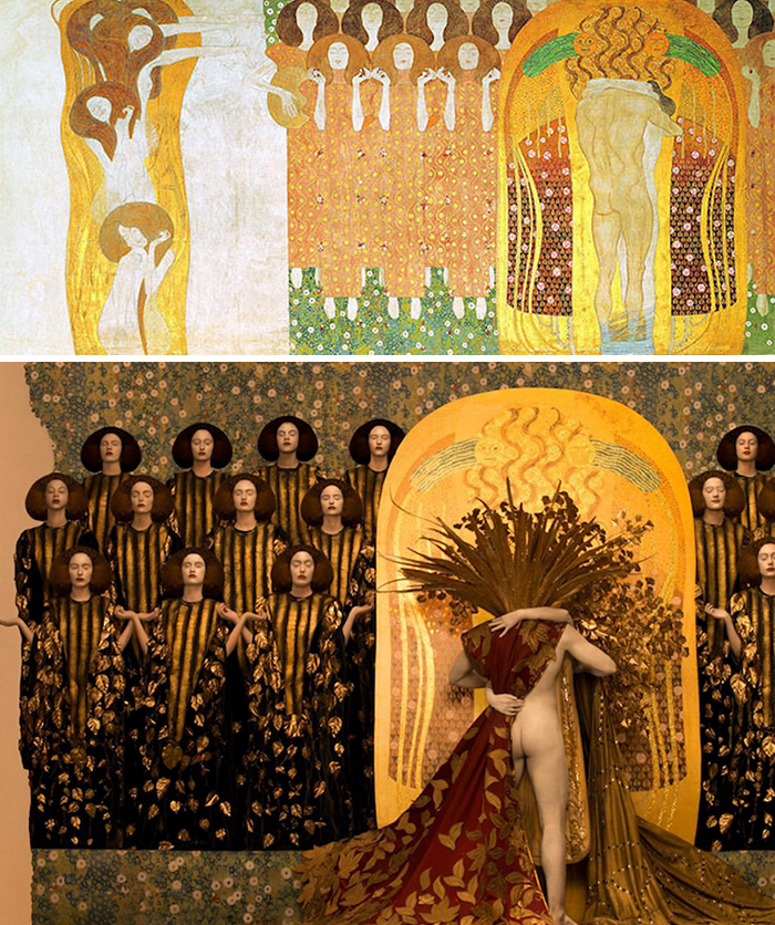 Gustav Klimt’s Paintings Get Recreated With Real-Life Models, And The Result Is Amazing Gustav Klimt’s Paintings Get Recreated With Real-Life Models, And The Result Is Amazing