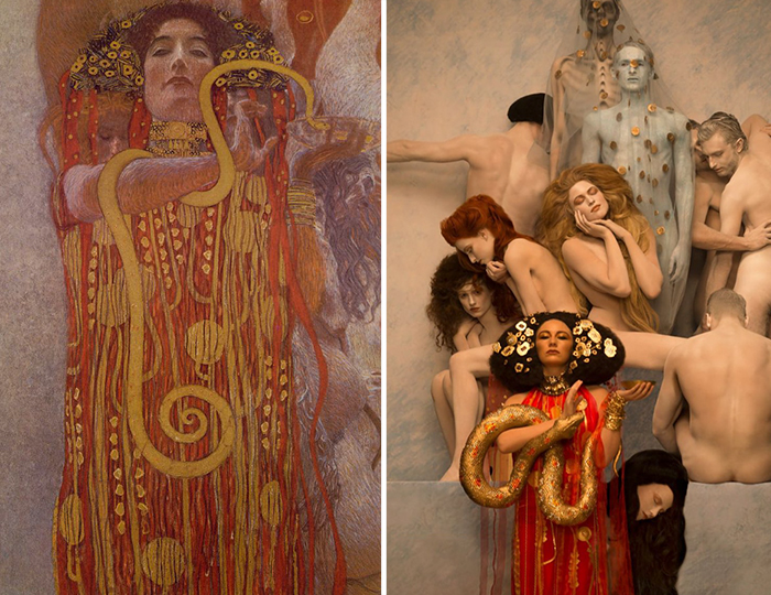 Gustav Klimt’s Paintings Get Recreated With Real-Life Models, And The Result Is Amazing Gustav Klimt’s Paintings Get Recreated With Real-Life Models, And The Result Is Amazing