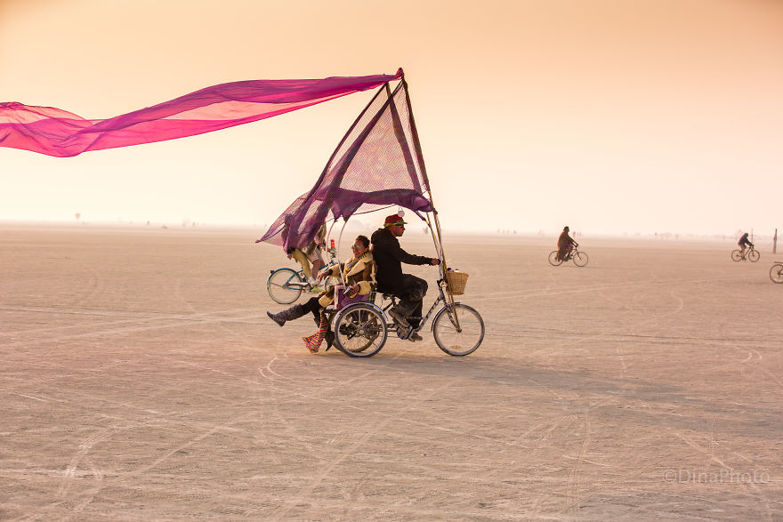 Colorful People Of The Burning Man