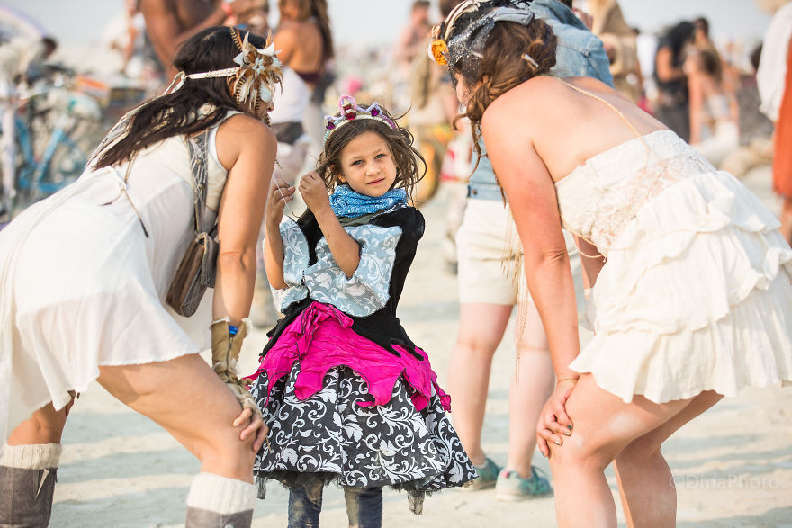 Colorful People Of The Burning Man