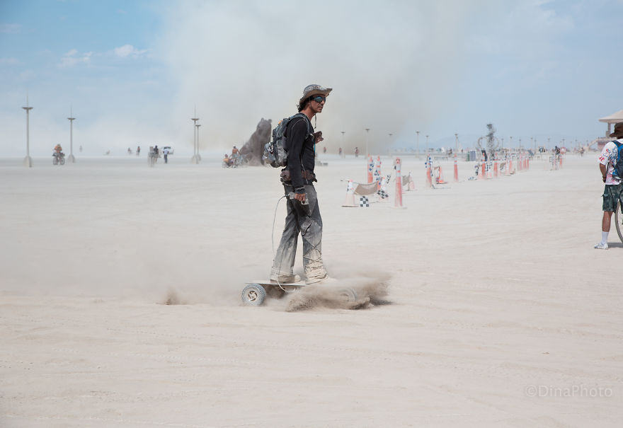 Colorful People Of The Burning Man