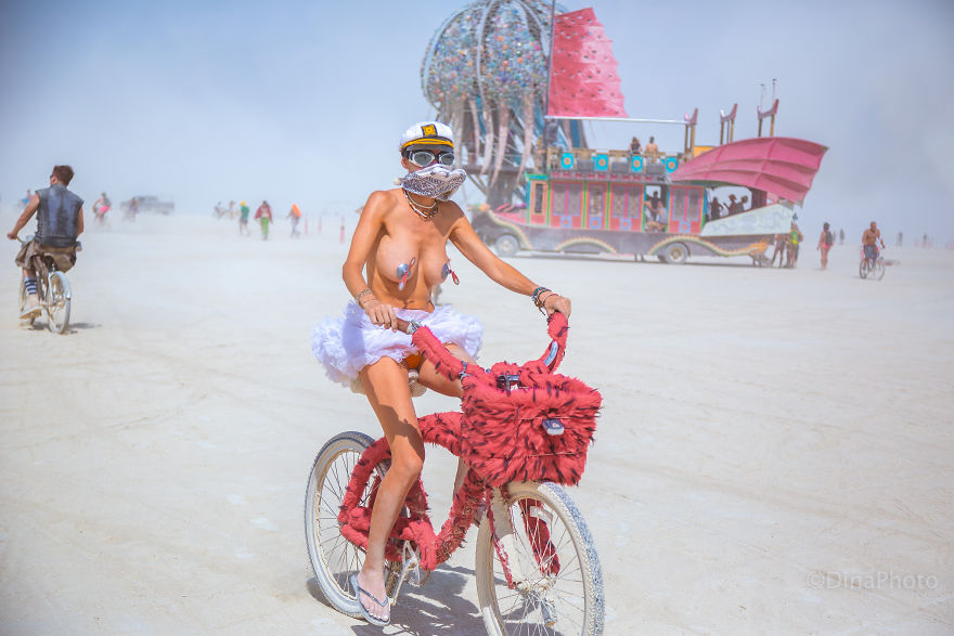 Colorful People Of The Burning Man