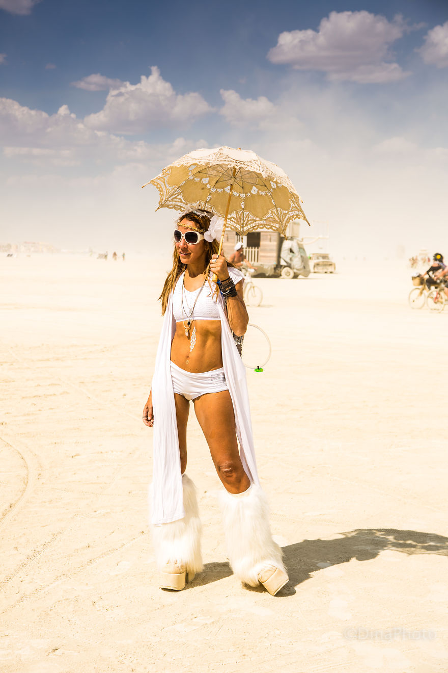Colorful People Of The Burning Man