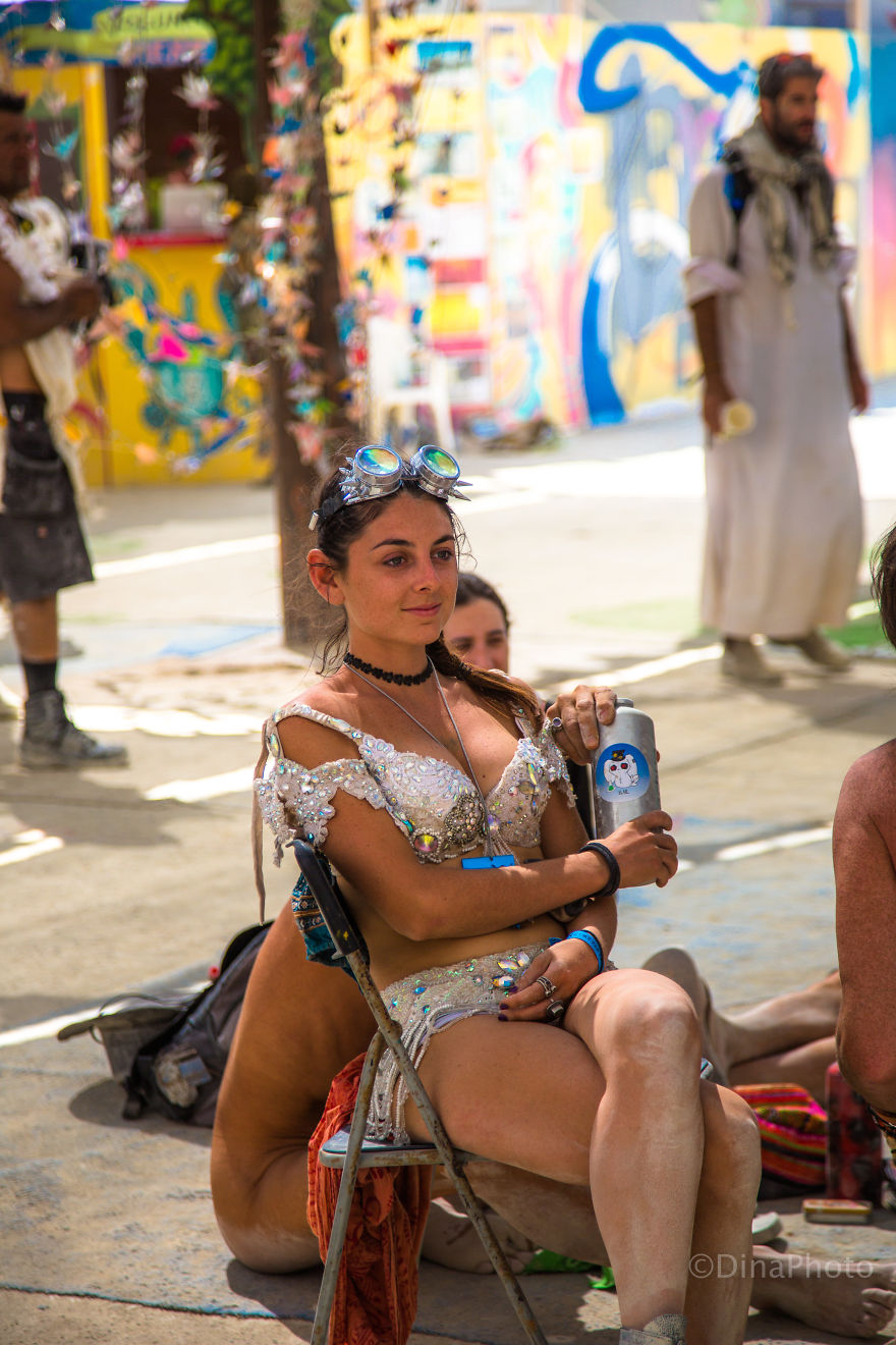 Colorful People Of The Burning Man