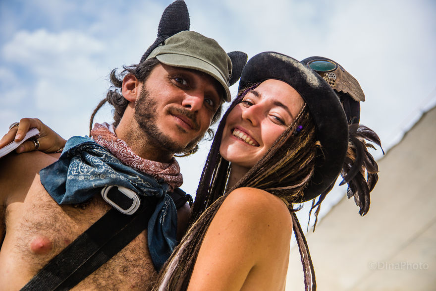 Colorful People Of The Burning Man