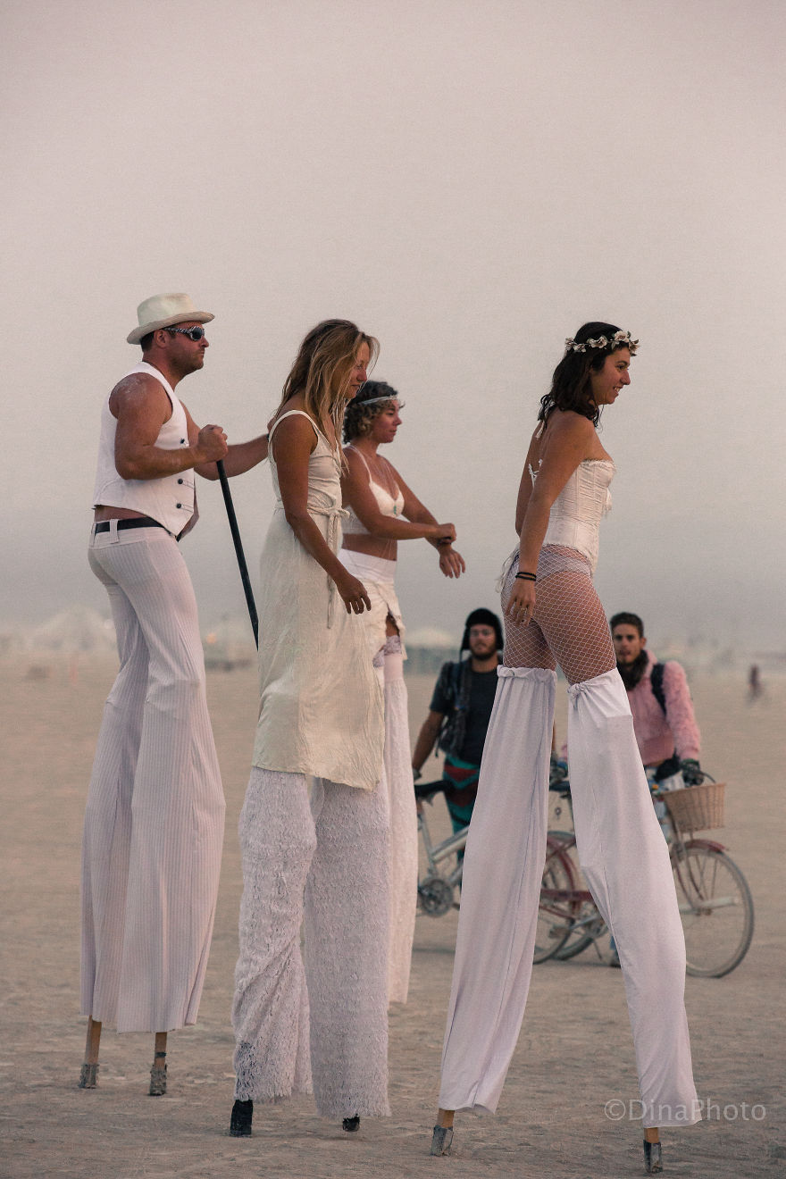 Colorful People Of The Burning Man