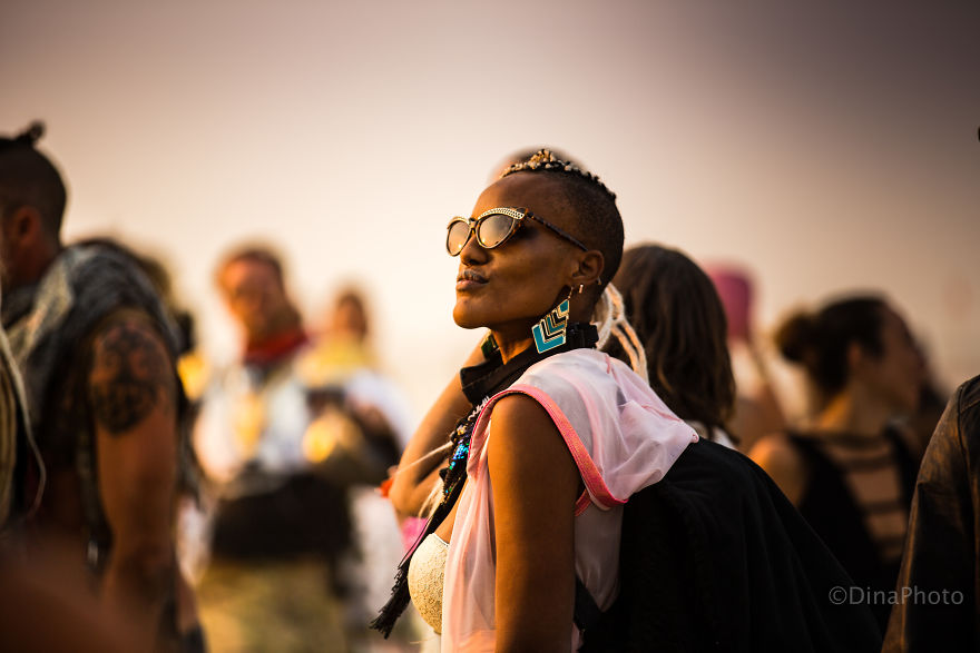 Colorful People Of The Burning Man