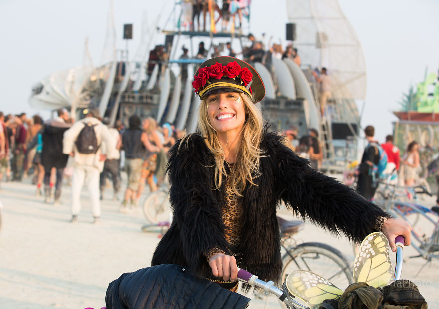 Colorful People Of The Burning Man