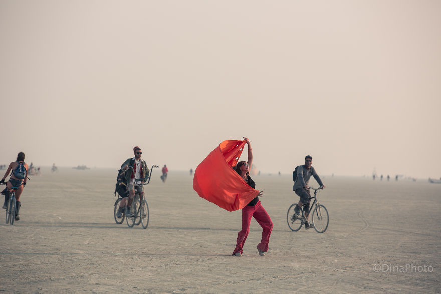 Colorful People Of The Burning Man