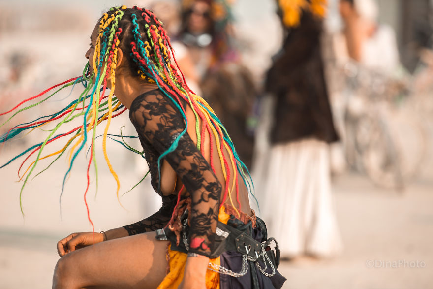 Colorful People Of The Burning Man