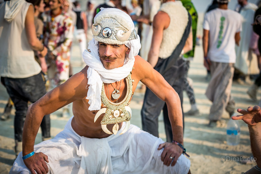 Colorful People Of The Burning Man