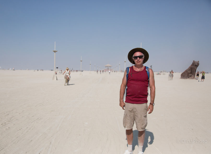 Colorful People Of The Burning Man
