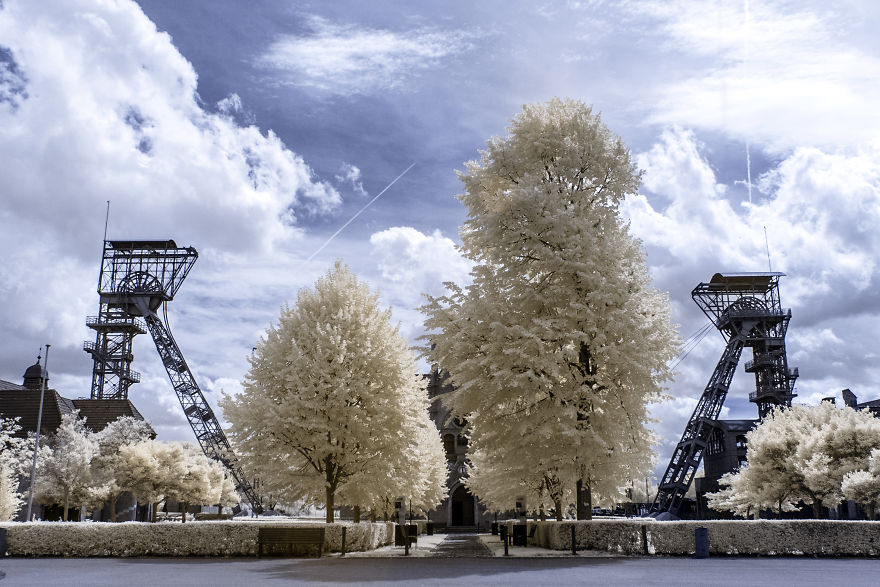 I Travel Around The Ruhr Area In Germany To Capture The Beauty Of Industrial Heritages In Infrared I Travel Around The Ruhr Area In Germany To Capture The Beauty Of Industrial Heritages In Infrared
