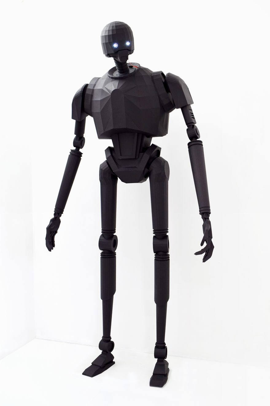 We Made A Moving, Life-Size Star Wars K-2so Robot From Paper We Made A Moving, Life-Size Star Wars K-2so Robot From Paper