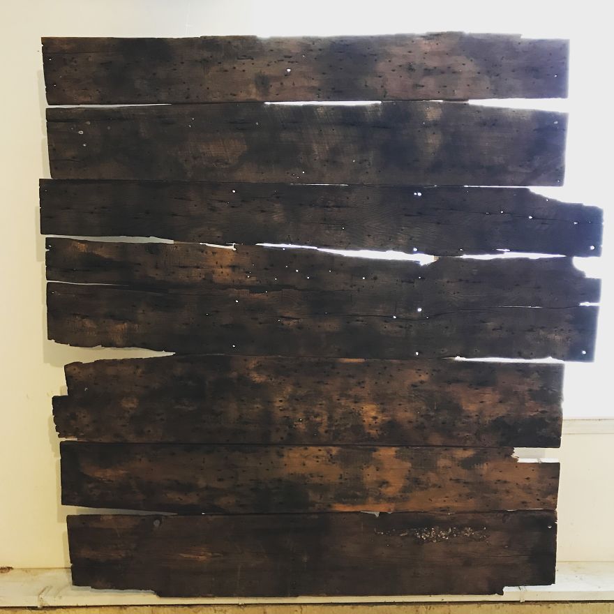 I Created A Portrait On 100-Year-Old Barn Wood I Created A Portrait On 100-Year-Old Barn Wood