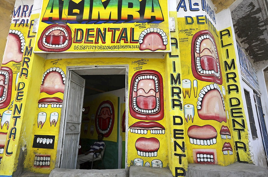 Artist Turns Façades Of Small Businesses Into Works Of Art In Somalia