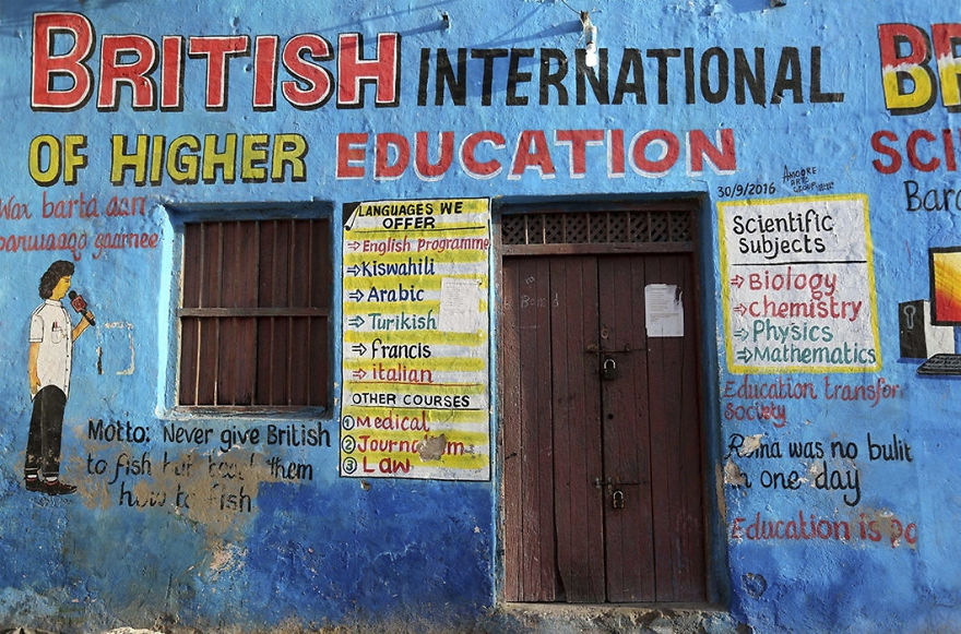 Artist Turns Façades Of Small Businesses Into Works Of Art In Somalia