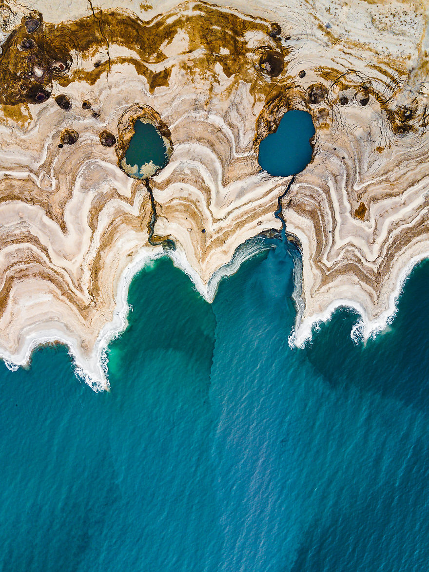 The Sea Of Many Faces: I Photographed The Dead Sea With My Drone The Sea Of Many Faces: I Photographed The Dead Sea With My Drone