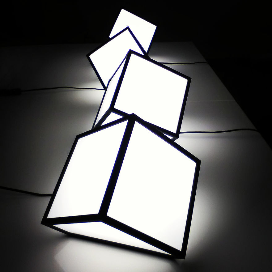 My New Work, The 7faces Cube Lamp My New Work, The 7faces Cube Lamp
