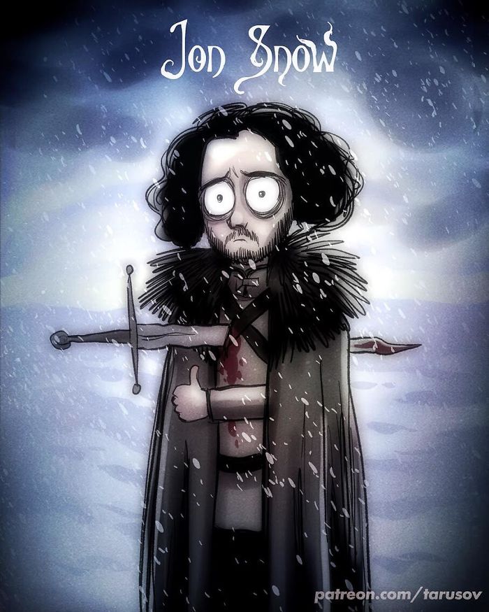 If Tim Burton Illustrated ‘Game Of Thrones’ Characters If Tim Burton Illustrated ‘Game Of Thrones’ Characters