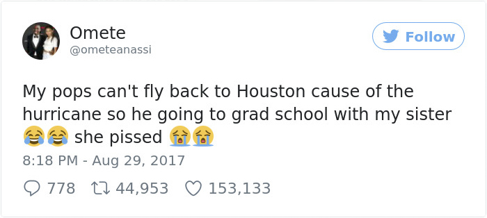 Dad Gets Stranded At Daughter’s College Because Of The Flood, Decides To Annoy Her In The Most Hilarious Way Dad Gets Stranded At Daughter’s College Because Of The Flood, Decides To Annoy Her In The Most Hilarious Way