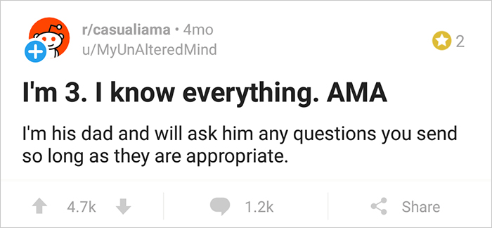 3-Year-Old Claims He Knows Everything, Does Reddit &#8220;Ask Me Anything&#8221; To Prove It