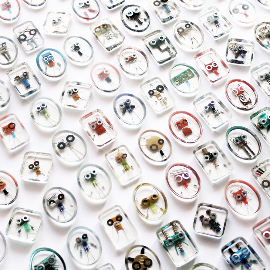 I Turned Electronic Components Into Tiny And Biggie Robots I Turned Electronic Components Into Tiny And Biggie Robots