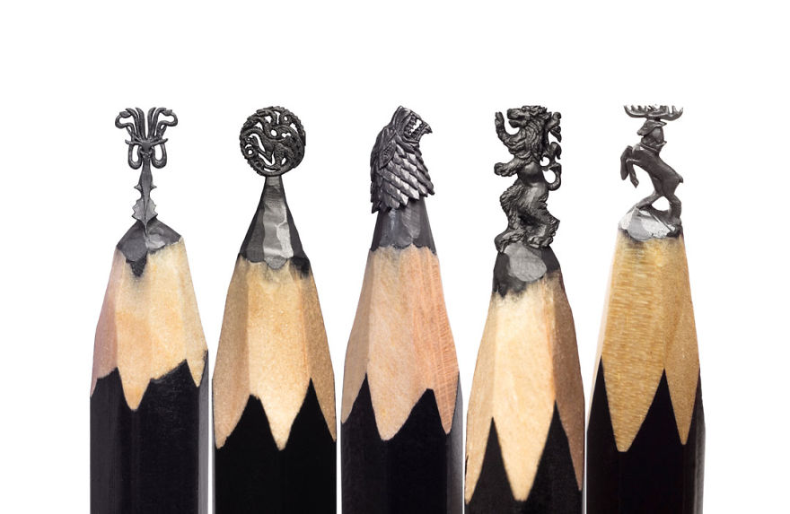 I Turn Pencil Lead Into Miniature Game of Thrones Sculptures I Turn Pencil Lead Into Miniature Game of Thrones Sculptures